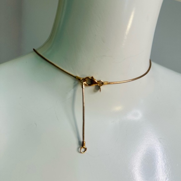 G.I.L.I. Black Spinel Rose Gold Initial “S” Necklace - Picture 4 of 5